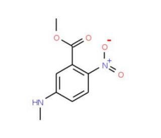 Methyl 5-(methylamino)-2-nitrobenzenecarboxylate - chemical structure image