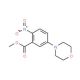 Methyl 5-morpholino-2-nitrobenzenecarboxylate (CAS 134050-75-2) - chemical structure image