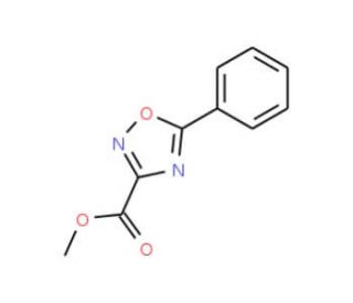 Methyl 5-phenyl-1,2,4-oxadiazole-3-carboxylate (CAS 37384-61-5) - chemical structure image