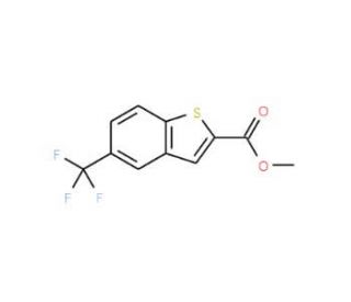 Methyl 5-(trifluoromethyl)benzo[b]thiophene-2-carboxylate (CAS 146137-92-0) - chemical structure image