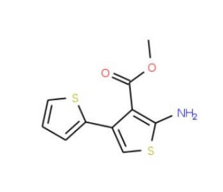 methyl 5&prime;-amino-2,3&prime;-bithiophene-4&prime;-carboxylate (CAS 444907-56-6) - chemical structure image