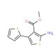 methyl 5′-amino-2,3′-bithiophene-4′-carboxylate (CAS 444907-56-6) - chemical structure image