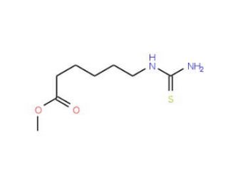 methyl 6-[(aminocarbonothioyl)amino]hexanoate (CAS 98998-60-8) - chemical structure image