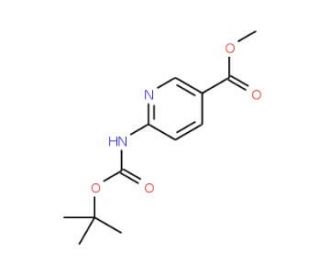 Methyl 6-[(tert-butoxycarbonyl)amino]nicotinate (CAS 144186-11-8) - chemical structure image