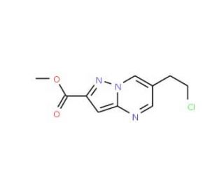 Methyl 6-(2-chloroethyl)pyrazolo[1,5-a]pyrimidine-2-carboxylate - chemical structure image