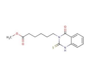 methyl 6-(2-mercapto-4-oxoquinazolin-3(4H)-yl)hexanoate - chemical structure image