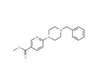 Methyl 6-(4-benzylpiperazino)nicotinate - chemical structure image