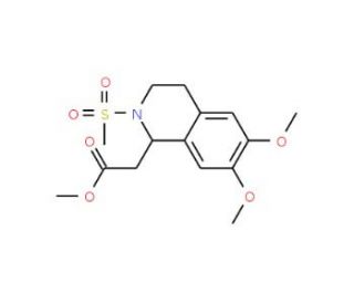 methyl [6,7-dimethoxy-2-(methylsulfonyl)-1,2,3,4-tetrahydroisoquinolin-1-yl]acetate - chemical structure image