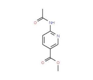 Methyl 6-(acetylamino)nicotinate (CAS 98953-23-2) - chemical structure image