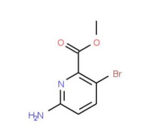 Methyl 6-amino-3-bromopicolinate (CAS 178876-83-0) - chemical structure image