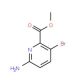Methyl 6-amino-3-bromopicolinate (CAS 178876-83-0) - chemical structure image