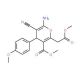 methyl 6-amino-5-cyano-2-(2-methoxy-2-oxoethyl)-4-(4-methoxyphenyl)-4H-pyran-3-carboxylate - chemical structure image