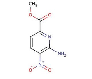 Methyl 6-amino-5-nitro-2-pyridinecarboxylate (CAS 538372-32-6) - chemical structure image