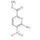 Methyl 6-amino-5-nitro-2-pyridinecarboxylate (CAS 538372-32-6) - chemical structure image
