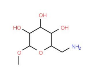 Methyl 6-amino-deoxy-galactoyranoside (CAS 5155-47-5) - chemical structure image