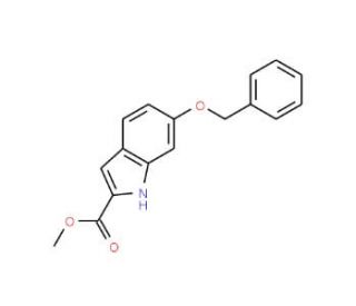 Methyl 6-benzyloxyindole-2-carboxylate (CAS 103781-89-1) - chemical structure image