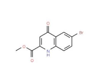 Methyl 6-bromo-4-oxo-1,4-dihydroquinoline-2-carboxylate (CAS 262586-62-9) - chemical structure image