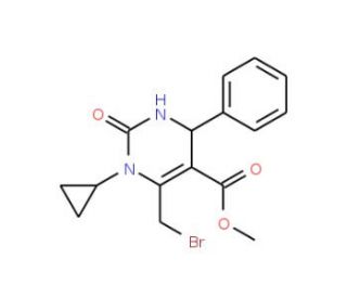 methyl 6-(bromomethyl)-1-cyclopropyl-2-oxo-4-phenyl-1,2,3,4-tetrahydropyrimidine-5-carboxylate - chemical structure image