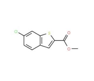 Methyl 6-chloro-1-benzothiophene-2-carboxylate (CAS 104795-85-9) - chemical structure image