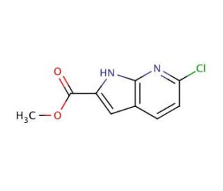 Methyl 6-chloro-1H-pyrrolo[2,3-b]pyridine-2-carboxylate (CAS 1140512-58-8) - chemical structure image