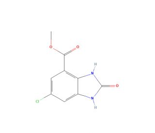 Methyl 6-chloro-2-oxo-2,3-dihydro-1H-benzo[d]imidazole-4-carboxylate (CAS 1388041-76-6) - chemical structure image