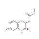 Methyl (6-chloro-2H-1,4-benzoxazin-3(4H)-one-2-yl) acetate (CAS 104662-84-2) - chemical structure image