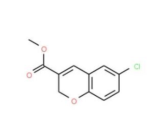 Methyl 6-chloro-2H-chromene-3-carboxylate (CAS 68281-65-2) - chemical structure image