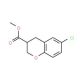 Methyl 6-chloro-3-chromanecarboxylate (CAS 68281-66-3) - chemical structure image