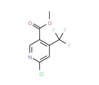Methyl 6-chloro-4-(trifluoromethyl)nicotinate (CAS 261635-79-4) - chemical structure image
