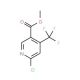 Methyl 6-chloro-4-(trifluoromethyl)nicotinate (CAS 261635-79-4) - chemical structure image