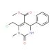 methyl 6-(chloromethyl)-1-methyl-2-oxo-4-phenyl-1,2,3,4-tetrahydropyrimidine-5-carboxylate - chemical structure image
