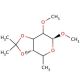 Methyl 6-Deoxy-2-O-methyl-3,4-O-isopropylidene-α-D-galactopyranoside (CAS 74135-23-2) - chemical structure image