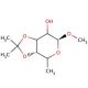 Methyl 6-Deoxy-3,4-O-isopropylidene-α-D-galactopyranoside (CAS 71772-35-5) - chemical structure image