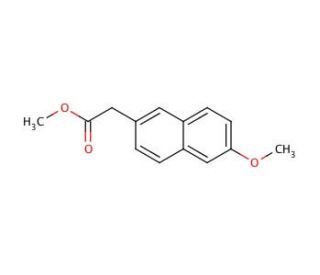 Methyl 6-Methoxy-2-naphthylacetate (CAS 23981-48-8) - chemical structure image