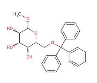 Methyl 6-O-Trityl-D-galactopyranoside - chemical structure image