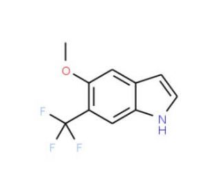 Methyl 6-(trifluoromethyl)-1H-indol-5-yl ether (CAS 178896-78-1) - chemical structure image