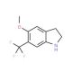 Methyl 6-(trifluoromethyl)-2,3-dihydro-1H-indol-5-yl ether (CAS 178896-79-2 ) - chemical structure image