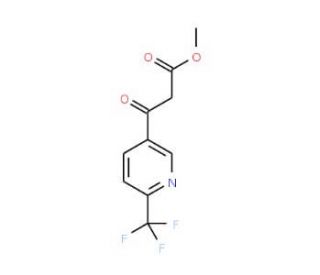 Methyl 6-(trifluoromethyl)nicotinoylacetate (CAS 386704-15-0) - chemical structure image