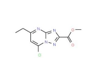 methyl 7-chloro-5-ethyl-[1,2,4]triazolo[1,5-a]pyrimidine-2-carboxylate - chemical structure image