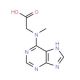 [methyl(7H-purin-6-yl)amino]acetic acid - chemical structure image