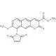 Methyl 9-maleinimido-8-methoxy-6,7-benzocumarin-3-carboxylate (CAS 168639-87-0) - chemical structure image