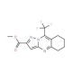 Methyl 9-(trifluoromethyl)-5,6,7,8-tetrahydro-pyrazolo[5,1-b]quinazoline-2-carboxylate - chemical structure image