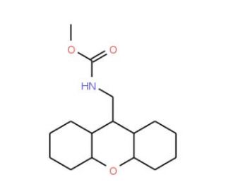 Methyl (9H-xanthen-9-yl)methylcarbamate - chemical structure image