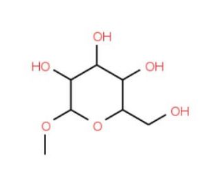Methyl a-D-mannopyranoside (CAS 617-04-9) - chemical structure image