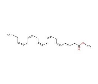 Methyl all-cis-5,8,11,14,17-eicosapentaenoate (CAS 2734-47-6) - chemical structure image