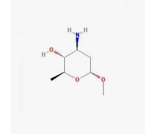 Methyl-&alpha;-L-acosamine (CAS 54623-23-3) - chemical structure image