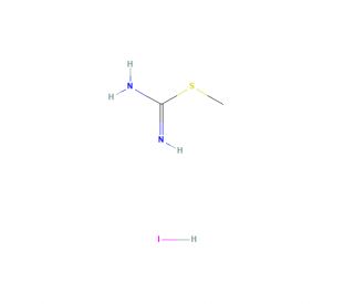 Methyl aminomethanimidothioate hydroiodide (CAS 4338-95-8) - chemical structure image