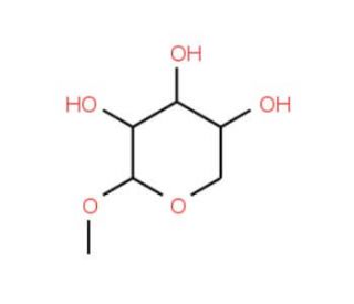 Methyl b-D-arabinopyranoside (CAS 5328-63-2) - chemical structure image