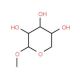 Methyl b-D-ribopyranoside (CAS 17289-61-1) - chemical structure image