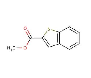 Methyl benzo[b]thiophene-2-carboxylate (CAS 22913-24-2) - chemical structure image
